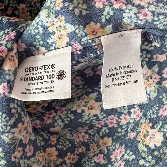 LC Lauren Conrad Button Front Midi Floral Skirt - Picture 4 of 6